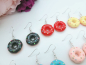 Preview: Donut Ohrringe bunte Glasur